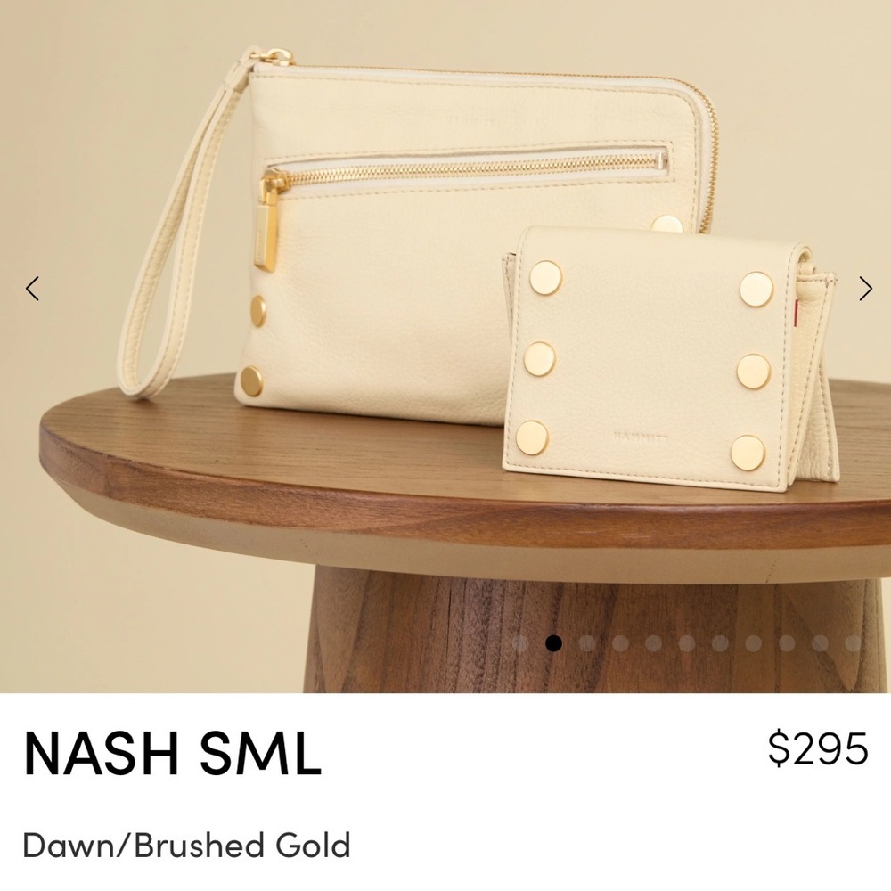 NWT HAMMITT NASH SMALL (3-Way) Crossbody/Wristlet/Belt Bag (Dawn/Brushed Gold) - Picture 5 of 17